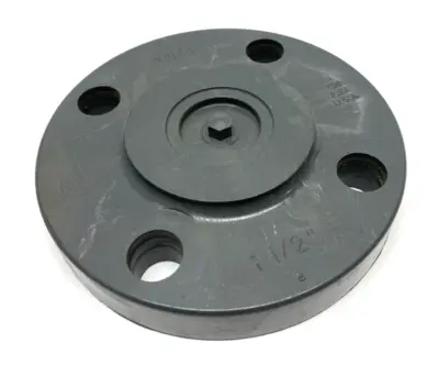 CA16500 | Nibco 4519-H Chemtrol Blind Flange 1-1/2" 4-Hole GRAY SCH 80 150psi Max - New Other