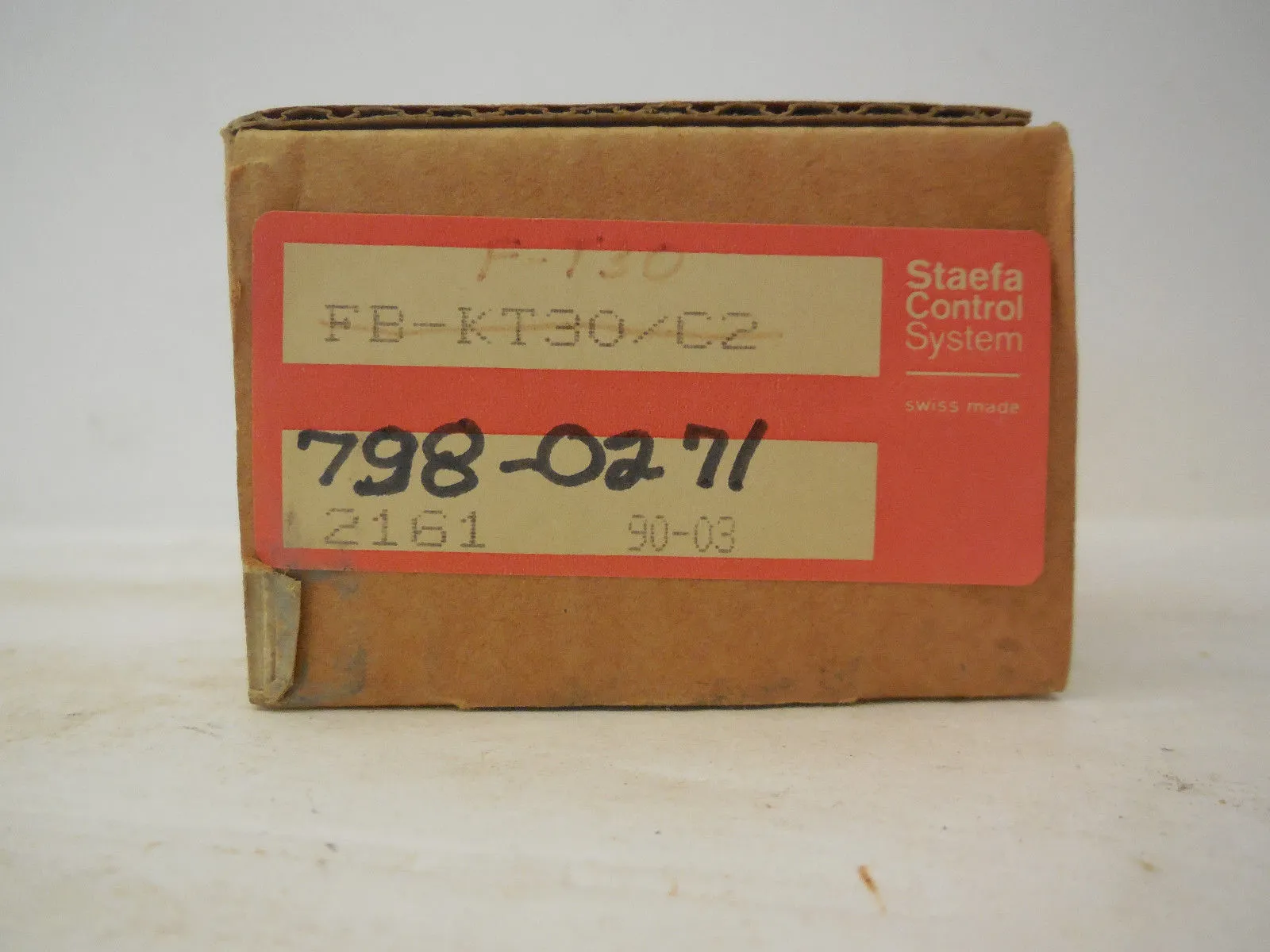 NEW STAEFA CONTROL SYSTEMS FB-KT30/C2 SENSOR WITH CABLE FBKT30C2