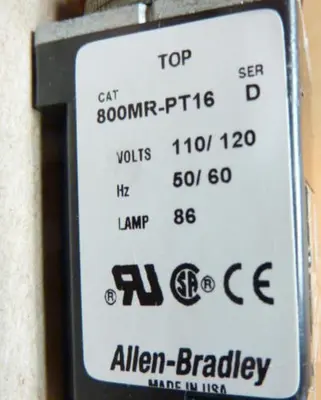 New | in-Stock ALLEN BRADLEY 800MR-PT16 Relays & Switches Michigan US | Ideal Machinery #581128