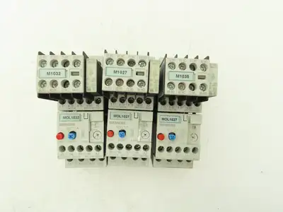 Siemens 3RU1116-0KB0 Motor Starter Contactor Relay 24V Coil 5Hp 600V Lot of 3