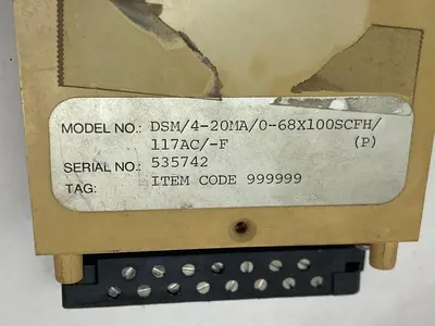 Used MOORE INDUSTRIES DSM/4-20MA/0-68X100SCFH/117AC/-F Meters - Misc | Surplus Asset Holdings #1207007