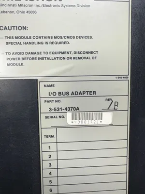 USED CINCINNATI MILACRON 3-531-4370A