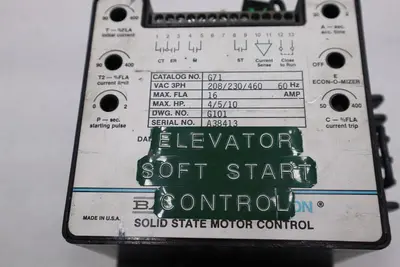 BALDOR / LECTRON G71 208/230/460 60Hz 16A SOLID STATE MOTOR CONTROL STOCK 2061