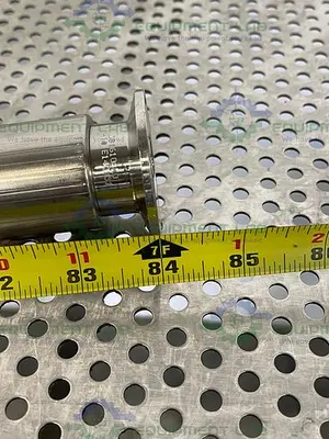 USED SANI TECH STHT-WR-1000 84" SILICONE HOSE W/ 1" SANITARY FITTING