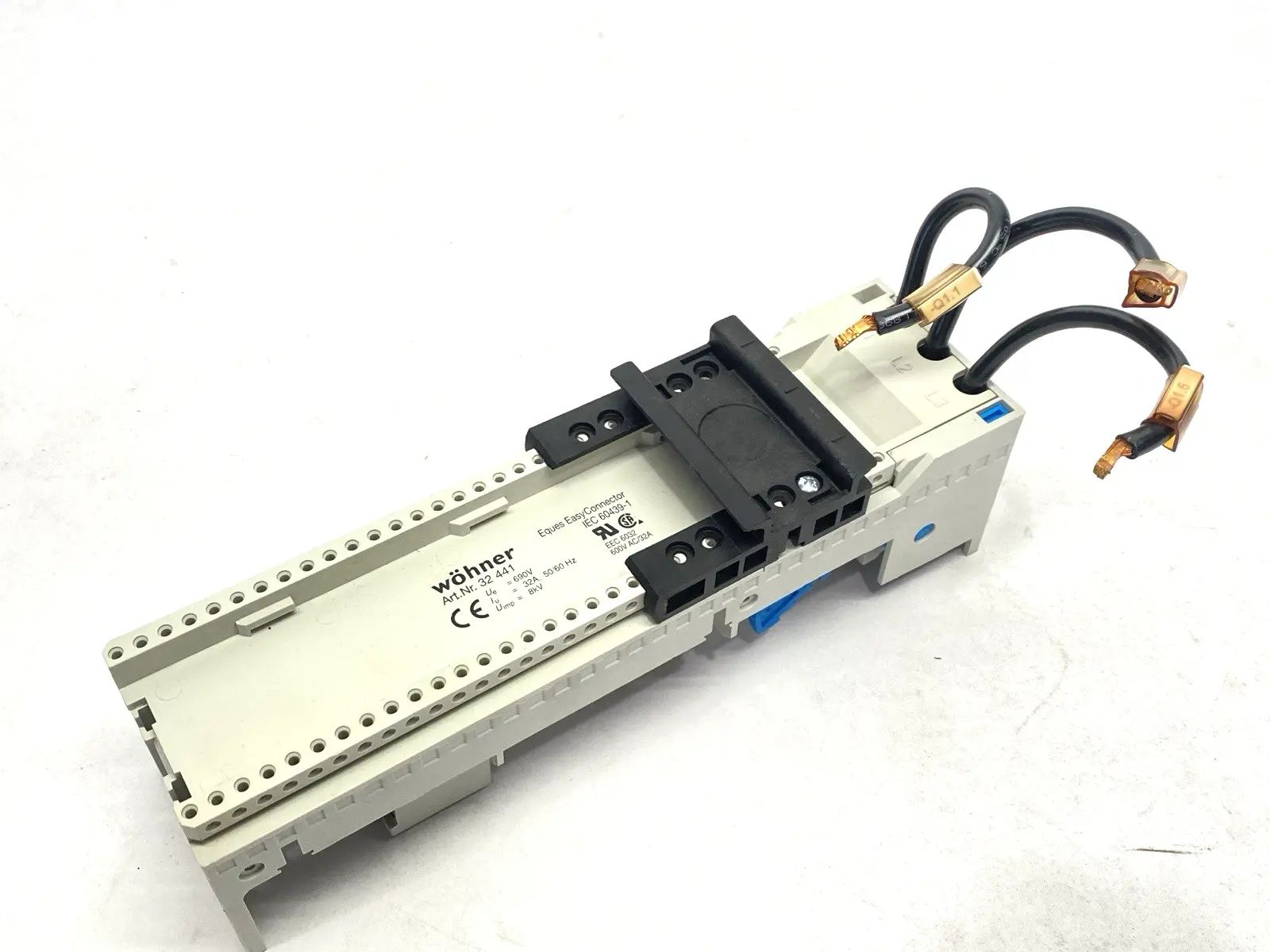 Used Wohner EQUES 60Classic Busbar Adapter 32A Electrical Fittings Michigan US | Maverick Industrial Sales #1401291