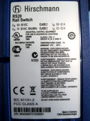 USED Hirschmann RS20-0400T1T1SDAEHH07.101