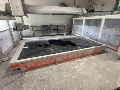 Used 2022 POSEIDON T – REX MODEL S SINGLE TABLE Stone CNC Machining Centers Michigan US | All Used Stone Equipment #1568694