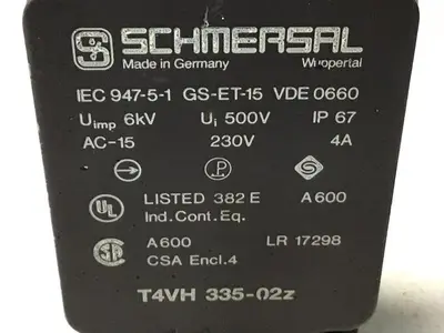 USED SCHMERSAL T4VH 335-02Z