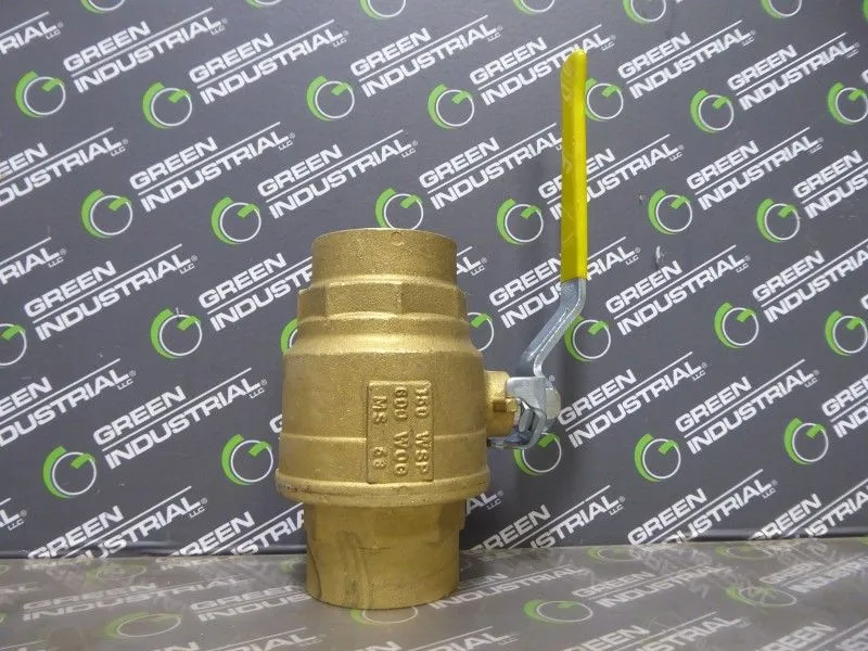 Parker MS-68 2 inch Brass Valve 600 WOG New