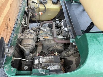 (1) 2017 E-Z-Go golf cart with a Kawasaki gas engine, model 625111G01, includes canopy, ball cover, ...