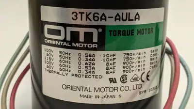 New | in-Stock Oriental Motor Single Phase Torque Motor Round Shaft A.C. Motors Michigan US | Maverick Industrial Sales #1395931