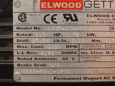 New | in-Stock ELWOOD _UNKNOWN_ Servo Motors Indiana US | Arrow Industrial #1365316