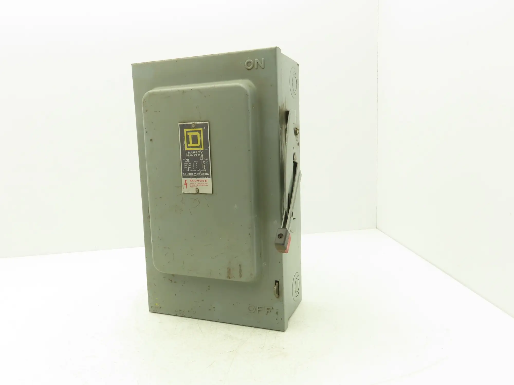 Square D HU461 30A 600V Disconnect Non-Fused