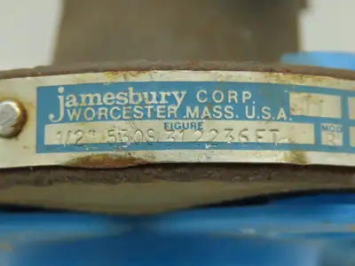 Jamesbury Ball Valve 1/2" Flanged 4-Bolt Raised Face Class 300# WCB Steel CSTL