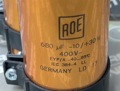 ROE EYP/A Twin Capacitor Assembly 680μF -10/+30% 400VDC Used