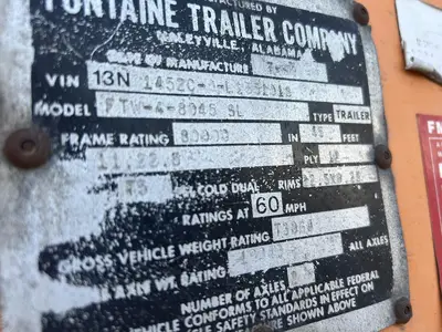 USED 1990 FONTAINE VELOCITY