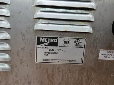 Used Metro _UNKNOWN_ Hot Food Warming, Holding, & Transport Cabinets Illinois US | Falcon Restaurant Supply #1441681