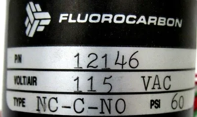 NEW FLOROCARBON 12146 SOLENOID VALVE 115VAC