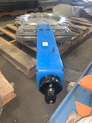 24" Orbinox Stainless Steel Knife Gate Valve, Hand Wheel Operated