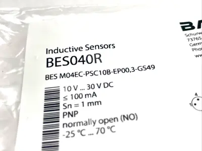 BES M04EC-PSC10B-EP00,3-GS49, BES040R | Balluff BES040R Inductive Proximity Sensor M4x0.5 BES M04EC-PSC10B-EP00,3-GS49 - New Other