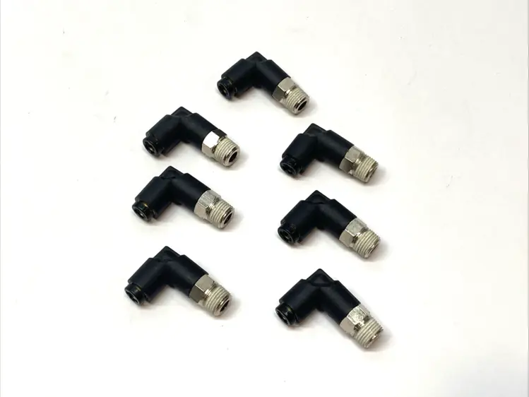New | in-Stock Legris Push to Connect Threaded Elbow Fitting LOT OF 7 Parts (Hydraulics and Pneumatics) Michigan US | Maverick Industrial Sales #1441677