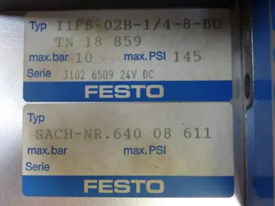 USED FESTO IFB8-02