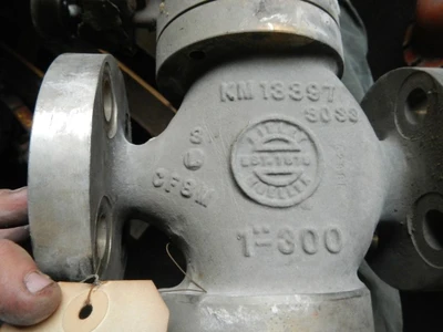 Kieley & Mueller 1" 300 Rating, 316 Stainless Flanged Control Va