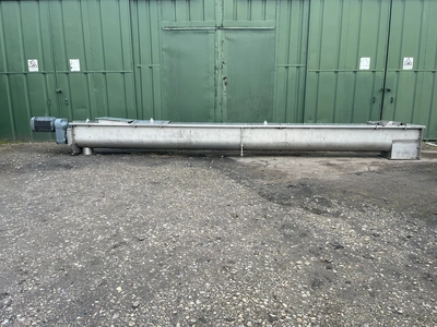 Stainless Steel U section  Conveyor 400 mm dia 450 x 7m long
