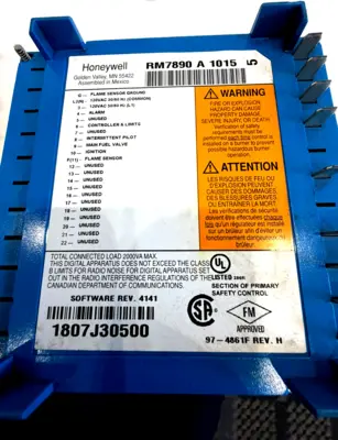 NEW HONEYWELL RM7890A1015 BURNER CONTROL RM7890-A-1015