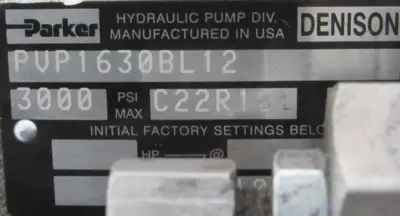 NEW PARKER PVP1630BL12 HYDRAULIC PUMP