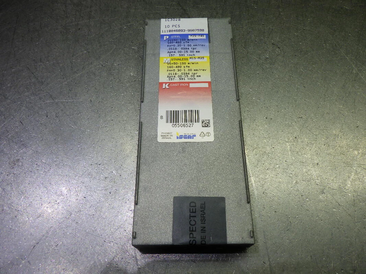 Iscar Heliturn Carbide Milling Inserts QTY10 LNMX 221016R-HT IC3028 (LOC3059A)