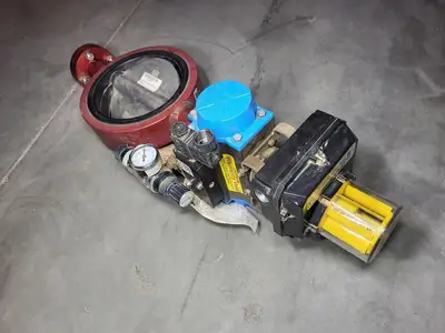 6" Butterfly Valve 4216, w/ Actuator DA75, Monitor FSYB-5T20