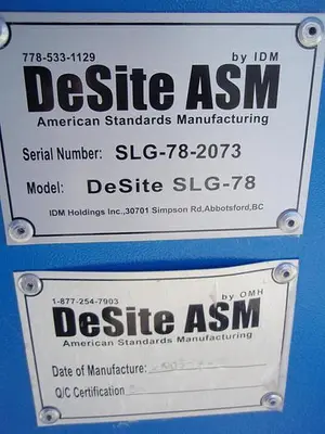 USED 2015 DESITE ASM SLG-78