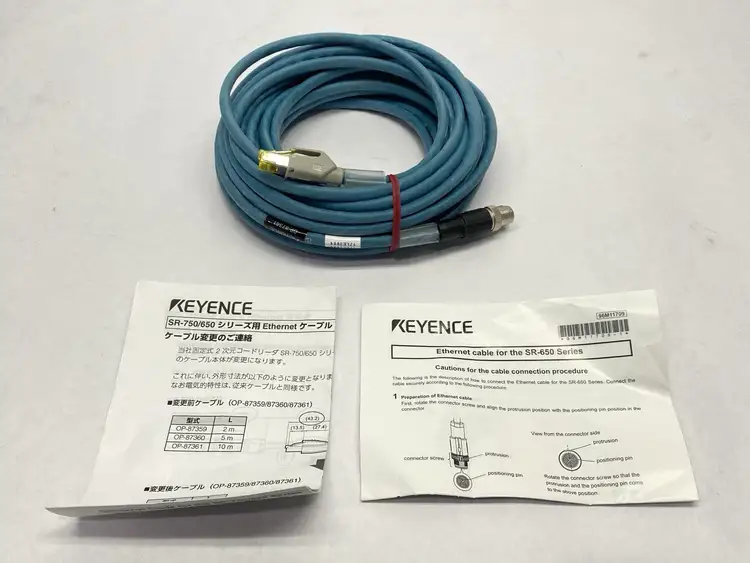 New | in-Stock KEYENCE ETHERNET CABLE NFPA79 COMPATIBLE 10M Cable & Wire | Maverick Industrial Sales #1104189