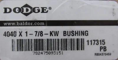NEW DODGE 117315 TAPER LOCK BUSHING 4040 X 1-7/8-KW