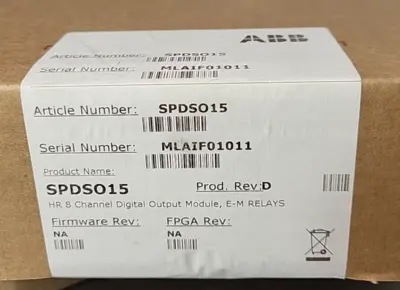 ABB SPDSO15 DO Module 8 CH E-M Relays Loc 3E-30