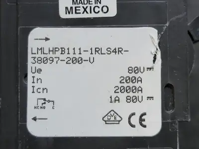 Used AIRPAX LMLHPB111-1RLS4R-38097-200-V Switchgears British Columbia CA | Lenmark #241555