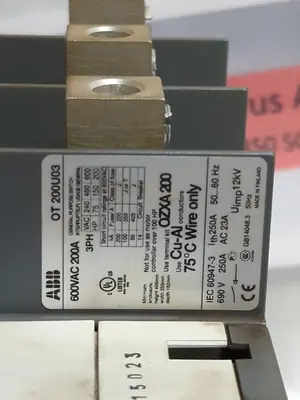 Used ABB OT 200U03 Miscellaneous Equipment (Electrical & Power) | Surplus Asset Holdings #1196067