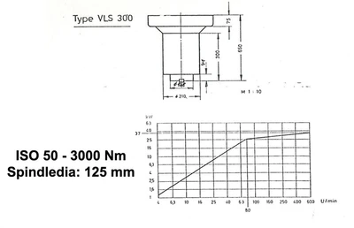 USED WALDRICH-COBURG MILLINGHEAD ISO 50