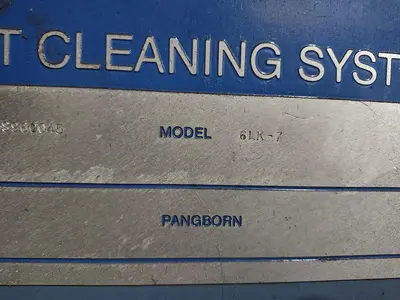 72” PANGBORN MODEL #6LK-7 ROTARY TABLE SHOT BLAST MACHINE, ONLY 962 HOURS: YOBRO #25200