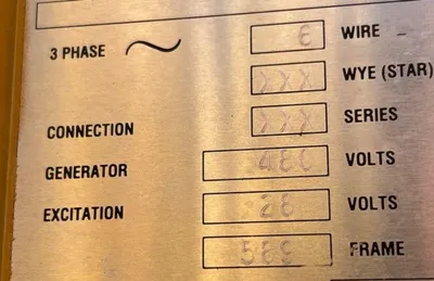 USED 1999 CATERPILLAR GEN SET 3412