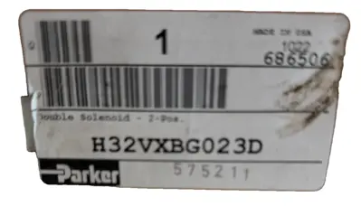 NEW PARKER H32VXBG023D DOUBLE SOLENOID VALVE