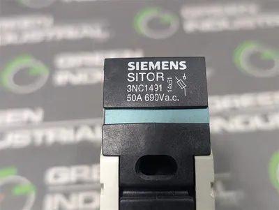 Lot of 10 SIEMENS 3NC1491 SITOR Fuse Holder Modules 50A 690VAC Used