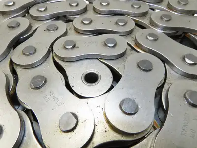 Renold 140 -3 V 3 Strand Roller Chain 1-3/4" Pitch Riveted 1" Rollers 10 Feet