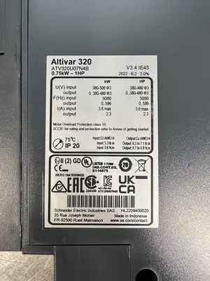 Schneider electric ATV320U07N4B Drive Each (BIN-1.3.1)