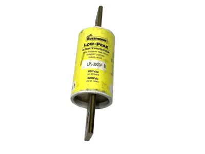 USED COOPER BUSSMANN LOW-PEAK TIME DELAY FUSE CLASS J 600VAC 200A