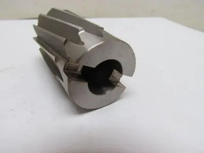 F&D TOOL No 911 Spiral Flute Shell Reamer 1.555 tool dia. HSS Approx 3" OAL USA