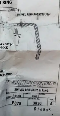 Elwood P875 - Ver. A / Swivel Bracket e Ring - Drawing 3830 (7.3.2)