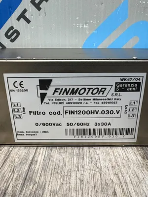 FINMOTOR FIN1200HV.030.V Electrical/PLC/Automation | ESS Industrial Equipment Sales (6)