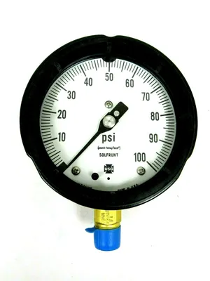 NEW AMETEK 150009 PRESSURE GAUGE 4-1/2" 100PSI 1980-150009